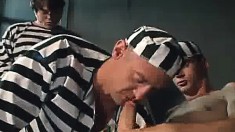 Jailhouse orgy with Jason Crew, Andrew Addams, Rik Jammer and Steven Richards