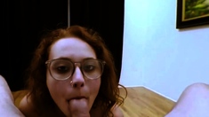 Luna – Teen Redhead Goes Crazy For The Dick And Gives