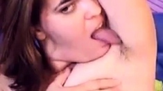 Webcam corra masturbating big hairy pussy