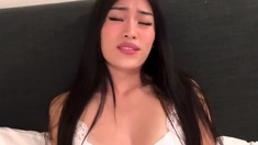 Webcam Asian chick anal masturbation tease