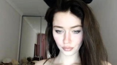 Hottest brunette solo webcam masturbation 2