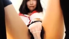 Japanese teenie maika solo masturbation