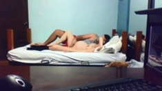 Pregnant amateurs cuple in webcam