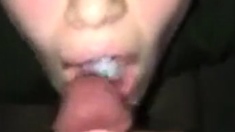 She swallows cum when do a one night stand with her